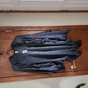 Catos, one size fits all, shawl, shimmering black/silver